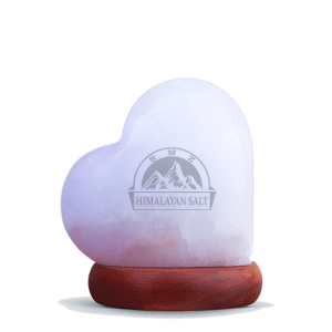 Heart Shape USB White Salt Lamp 3032